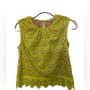 Rebecca Taylor Laser Cut Eyelet Blouse